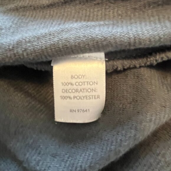 J. Jill XS Charcoal Floral Embroidered Boho Duster Cardigan - Picture 3 of 3